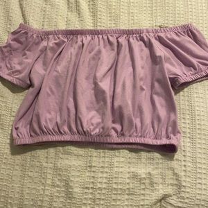 Purple off the shoulder top